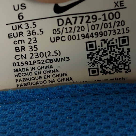 Nike Daybreak Type Sail Photo Blue DA7729-100 N354 - Picture 8 of 15